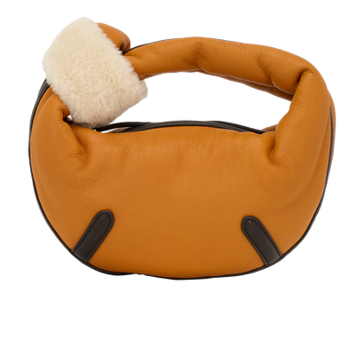 Jodie Bag, &pound;850, Handbags, Tan, Leather/Shearling, Front view